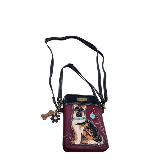 Chala Vegan Leather Doggie Mini Convertible Crossbody Cell Phone Bag - Picture 7 of 9